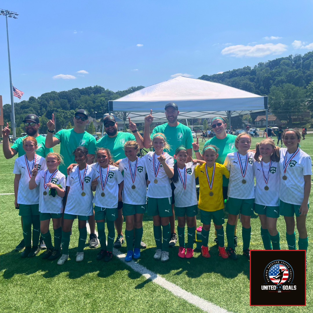 Donegal U10 Girls soccer champions of the 2024 7v7 Colonial Classic Soccer Tournament